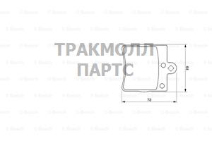 Комплект тормозных колодок дисковый тормоз - 0986424519