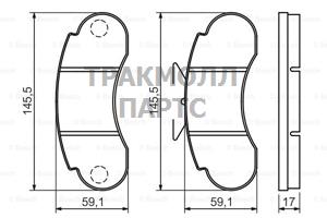 КОЛОДКИ ТОРМОЗНЫЕ - 0986460947