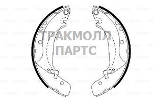 КОМПЛЕКТ ТОРМОЗНЫХ КОЛОДОК - 0986487642