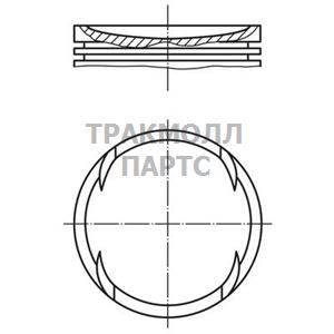 Поршнекомплект Opel C20XE DOHC 16V 88- d86.00.5 - 011 77 01