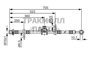 ТОРМОЗНОЙ ШЛАНГ - 1987476754