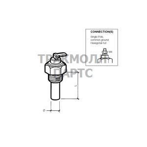 TEMP SENDER OUTSIDE AIR 25 1 - 323-801-008-002D