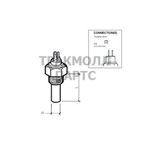 TEMP SENDER 120 C INSUL/RET - 323805001004K