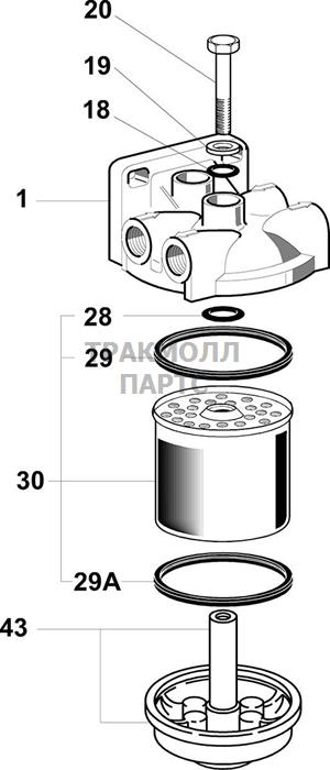 FUEL FILTER ASSEMBLY DELPHI - 5836B020