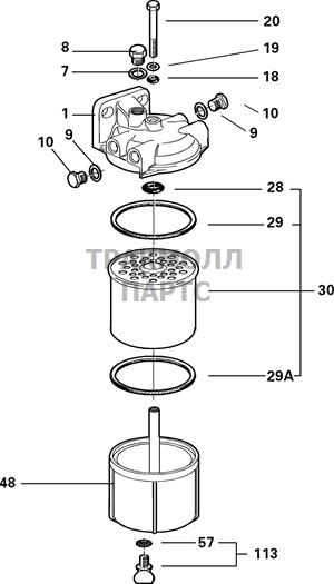 FUEL FILTER ASSEMBLY DELPHI - 5836B900