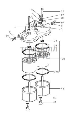 FUEL FILTER AGGLOMERATOR DEL - 5845B171