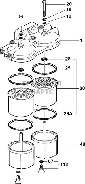 FUEL FILTER AGGLOMERATOR DEL - 5845B670