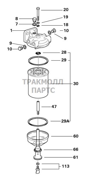 FUEL FILTER ASSEMBLY DELPHI - 5861B035