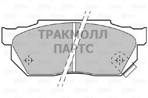 Комплект тормозных колодок дисковый тормоз - 598047