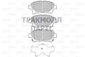 Колодки тормозные передние - 601060