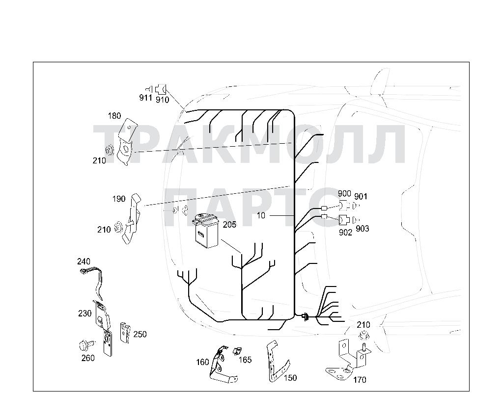 Схема Mercedes A0115450626 двигатель S 320 CDI / S 350 CDI 221.022