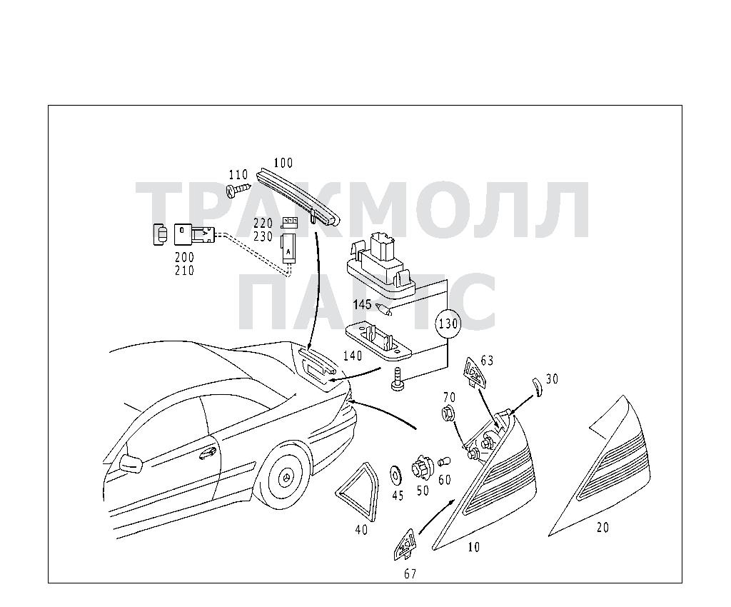 Схема Mercedes A1408260582 двигатель CL 65 AMG 215.379