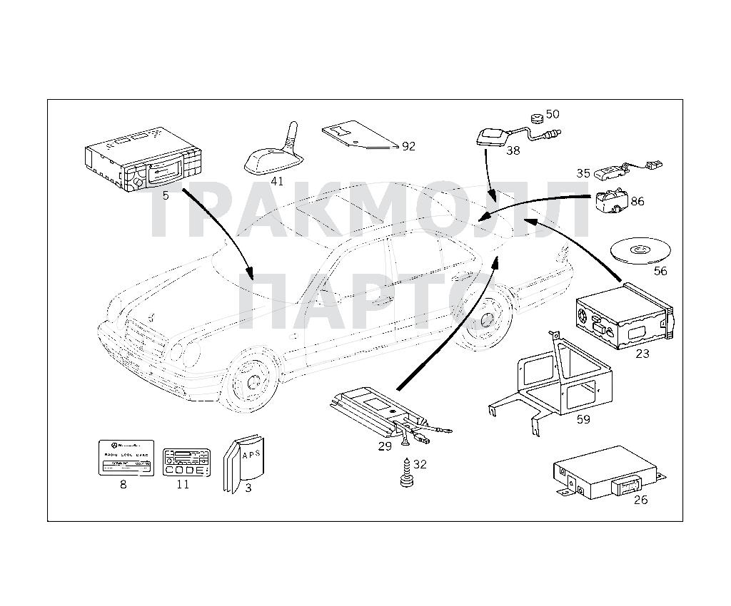 Схема Mercedes A1408270073 двигатель E 420 USA UP TO MODEL YEAR CODE 809  210.072