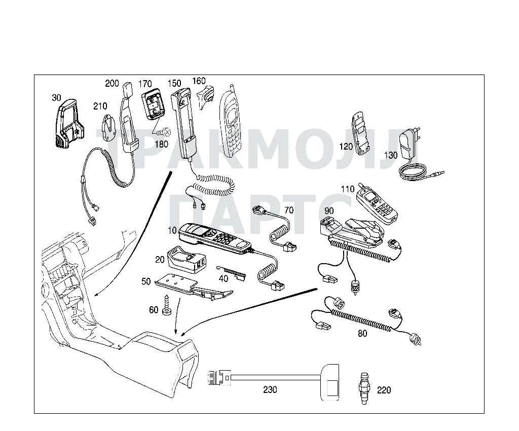 Схема Mercedes A2038202335 двигатель E 220 CDI 210.206 FROM MODELLJAHR CODE  800