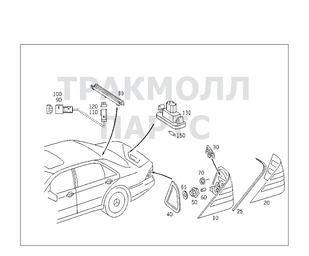 Схема Mercedes A2108260082 двигатель S 350 4MATIC 220.087