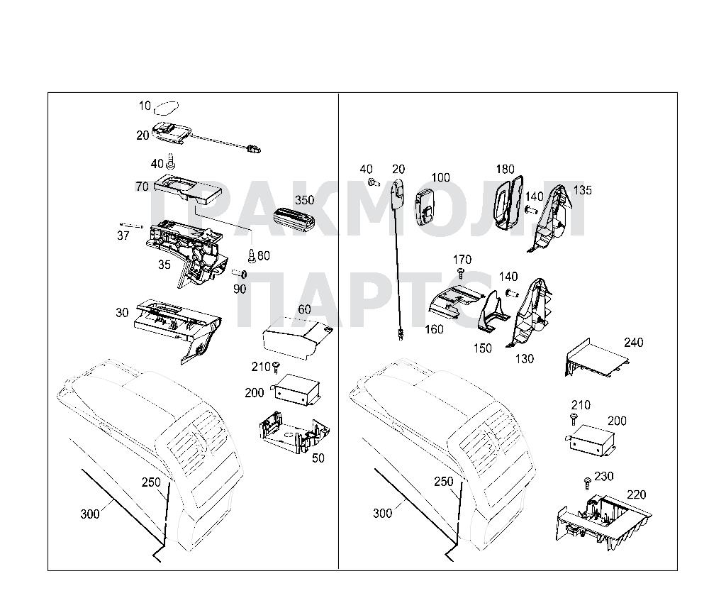 Схема Mercedes A2128200051 двигатель E 200 CDI 212.005