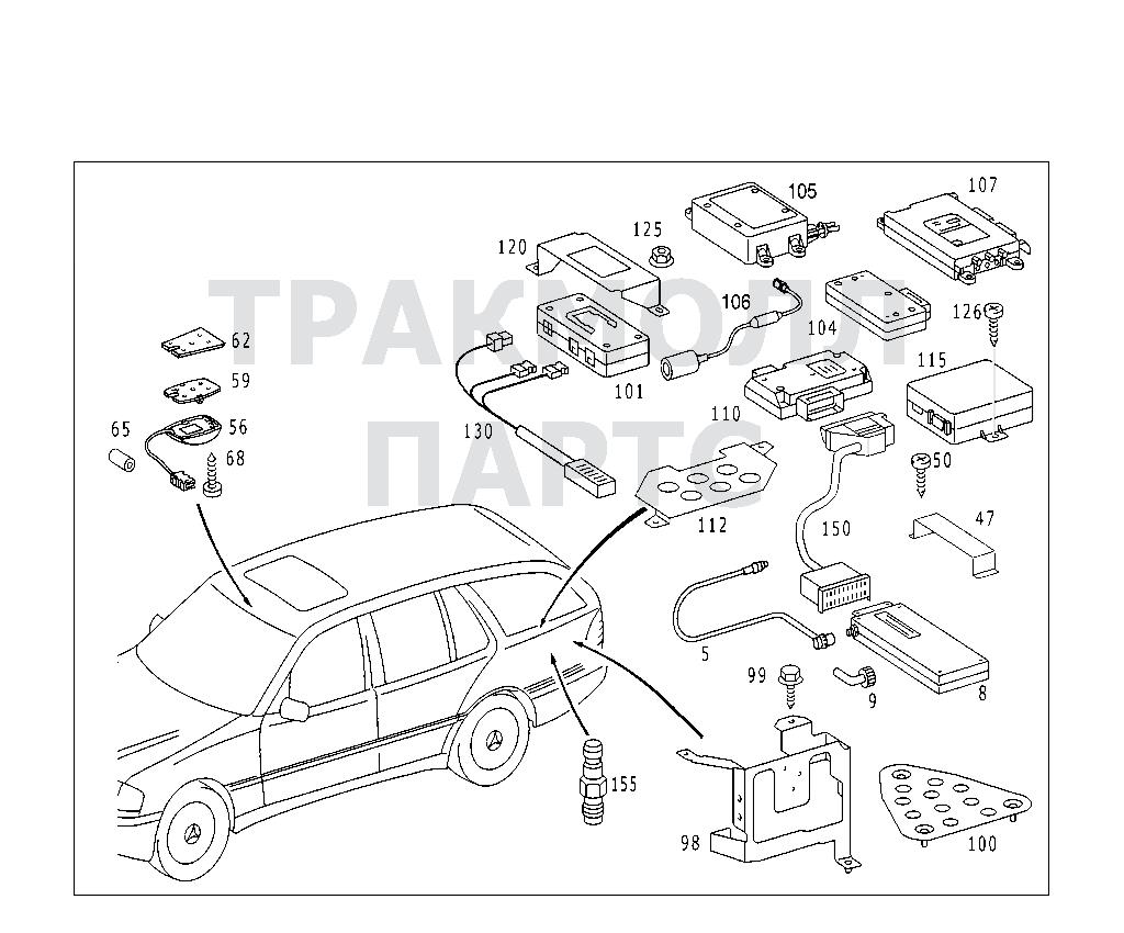 Схема Mercedes A2038203326 Двигатель C 200 KOMPRESSOR 202.087