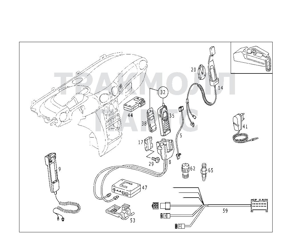 Схема Mercedes A2038200835 двигатель A 210 EVOLUTION 168.135