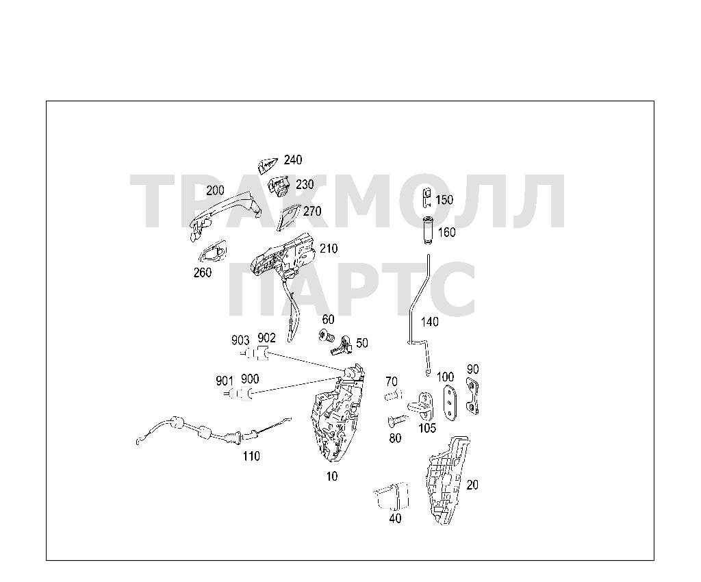 Схема Mercedes A2217600677 двигатель S 320 CDI / S 350 CDI 221.022