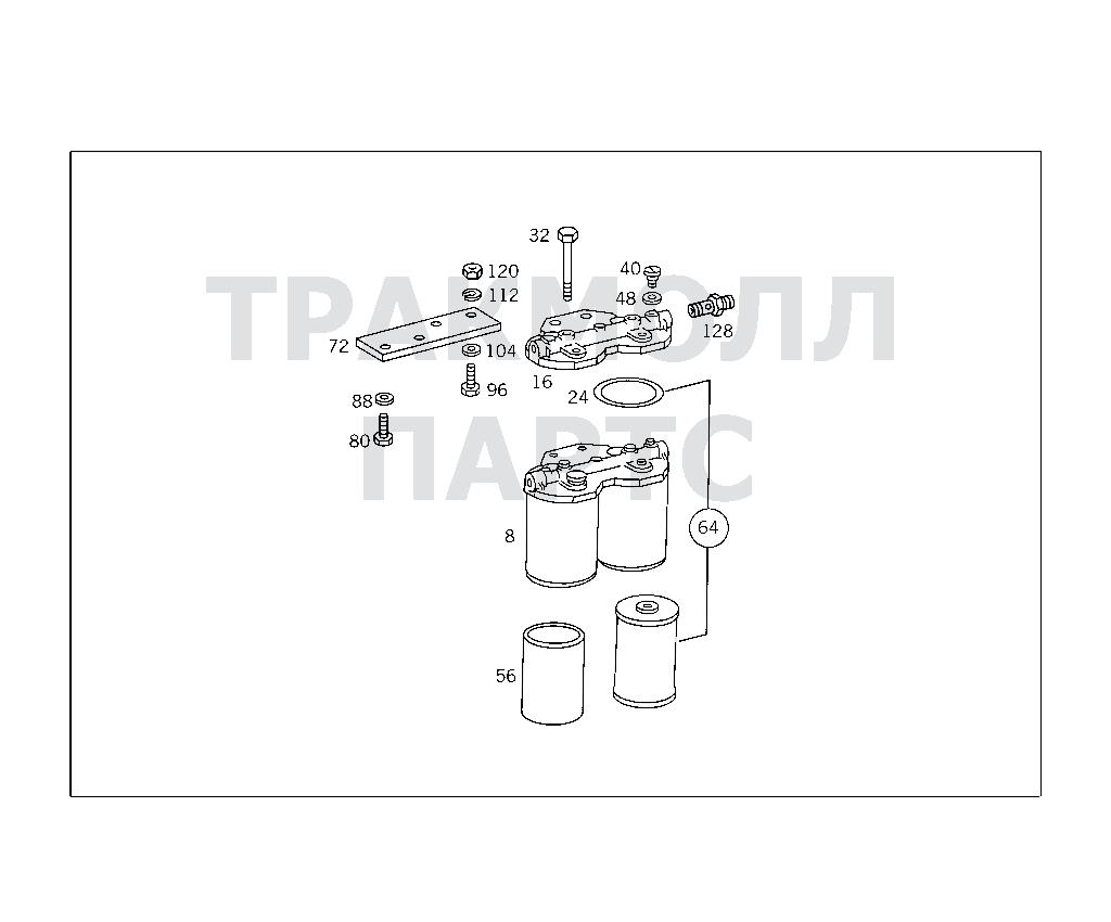 Схема Mercedes A0000900551 двигатель OM 355/5 345.975