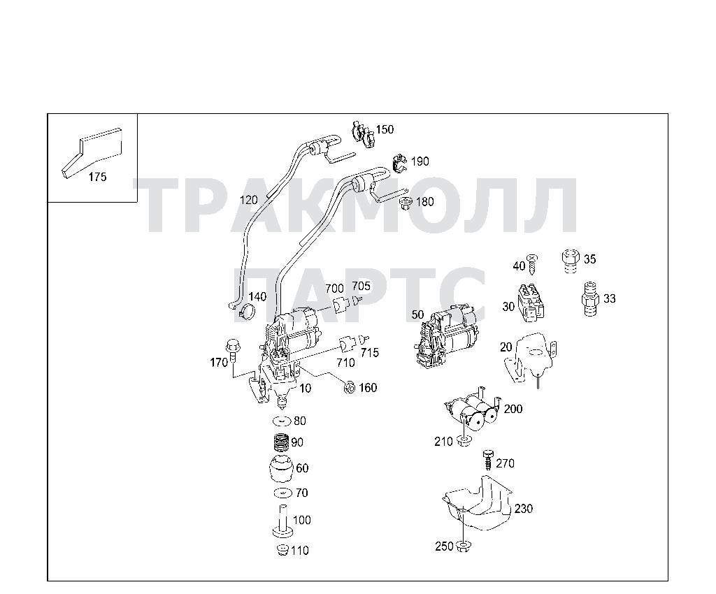 Общая схема кузовные детали на МЕРСЕДЕС 190 (W201) 190E (160 л.с., 2,6 л.) 1982 - 1988