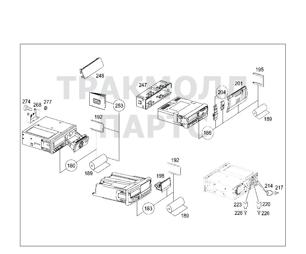 Схема Mercedes A0014465333 двигатель 3028 K 375.373