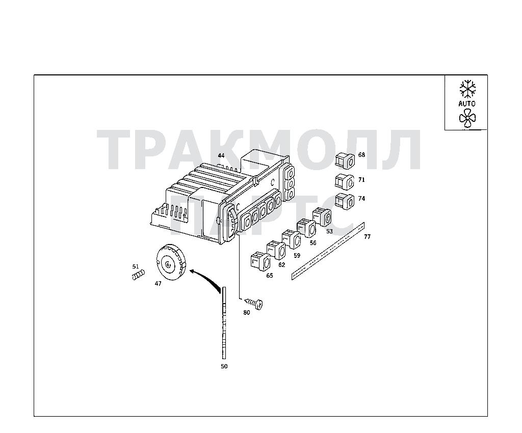 Схема Mercedes A1268300585 двигатель 560 SEC JAPAN 126.045 FROM 09/85