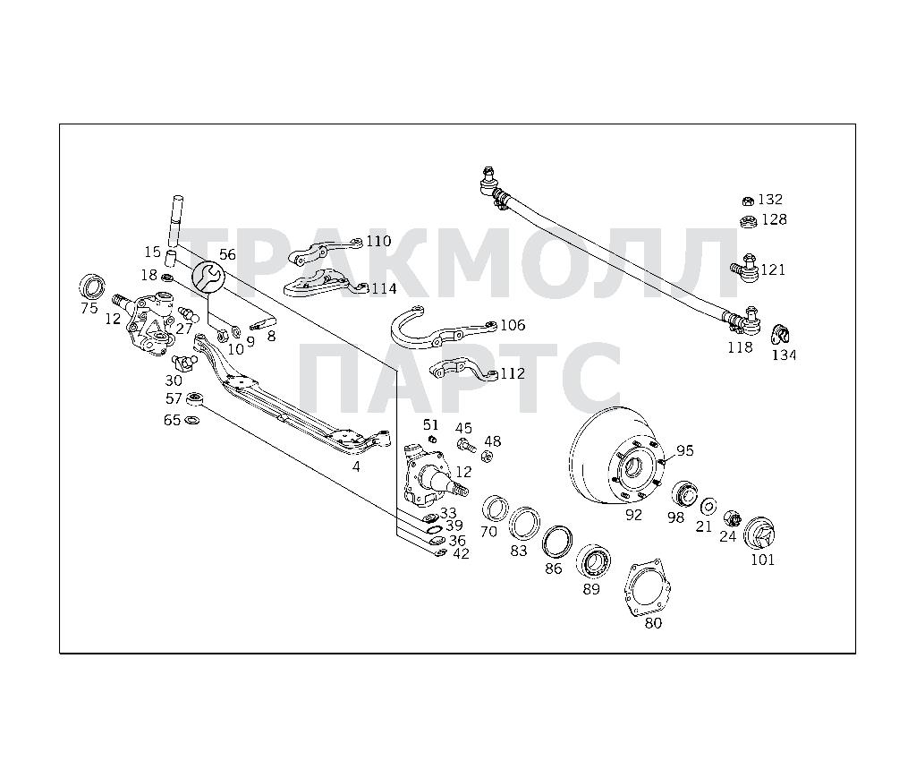 Схема Mercedes A3403320952 двигатель L 1113 B 358001