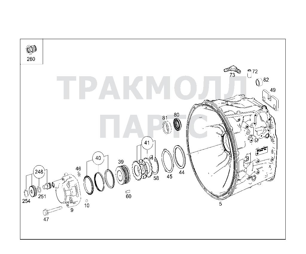 Схема Mercedes A3892613201 двигатель GO 210 6/6,5-0,8 714.140 FROM  PRODUCTION 1998