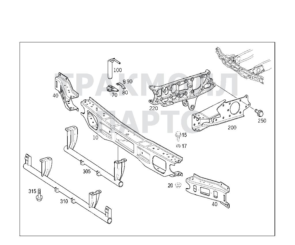 Схема Mercedes A9413104690 двигатель 1935 374.607