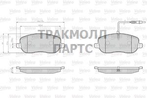 Колодки дисковые передние - 872261