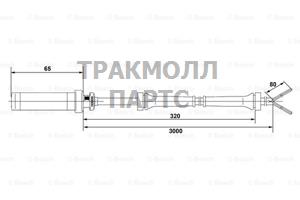 ДАТЧИК ЧАСТОТЫ ВРАЩЕНИЯ КОЛЕСА - 0265004008