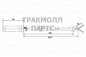 ДАТЧИК ЧАСТОТЫ ВРАЩЕНИЯ КОЛЕСА - 0265004019