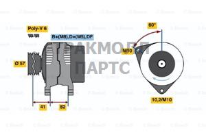 ГЕНЕРАТОР  14V 150A - 0123520019