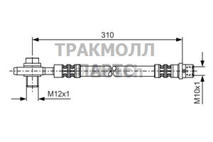 ШЛАНГ ТОРМОЗНОЙ - 1987476308