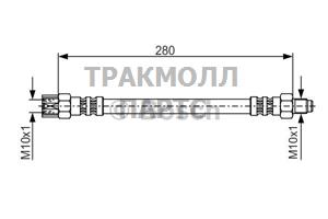 ШЛАНГ ТОРМОЗНОЙ - 1987476396