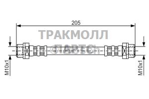 ШЛАНГ ТОРМОЗНОЙ - 1987476477