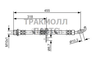 ШЛАНГ ТОРМОЗНОЙ - 1987476727