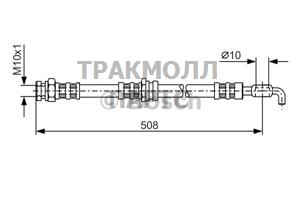 ШЛАНГ ТОРМОЗНОЙ - 1987476733