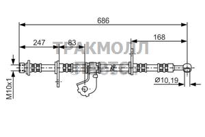 ТОРМОЗНОЙ ШЛАНГ - 1987476734