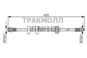 ШЛАНГ ТОРМОЗНОЙ - 1987476788