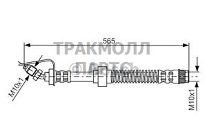 ШЛАНГ ТОРМОЗНОЙ - 1987476906
