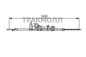 ТРОС РУЧНОГО ТОРМОЗА - 1987477090