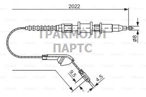 ТОРМОЗНОЙ ТРОС - 1987477143