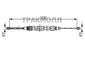 ТОРМОЗНОЙ ТРОС - 1987477152