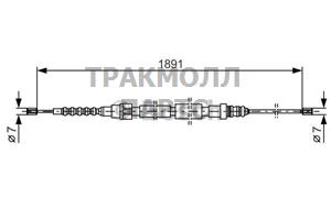 ТОРМОЗНОЙ ТРОС - 1987477154