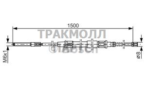 ТРОС СТОЯНОЧНОГО ТОРМОЗА - 1987477168