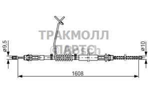 ТОРМОЗНОЙ ТРОС - 1987477180