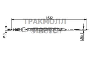 ТОРМОЗНОЙ ТРОС - 1987477204