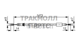 ТОРМОЗНОЙ ТРОС - 1987477270